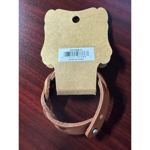 Justin Genuine Leather Wrap Bracelet | Western Rustic Boho Cuff | Brown Leather